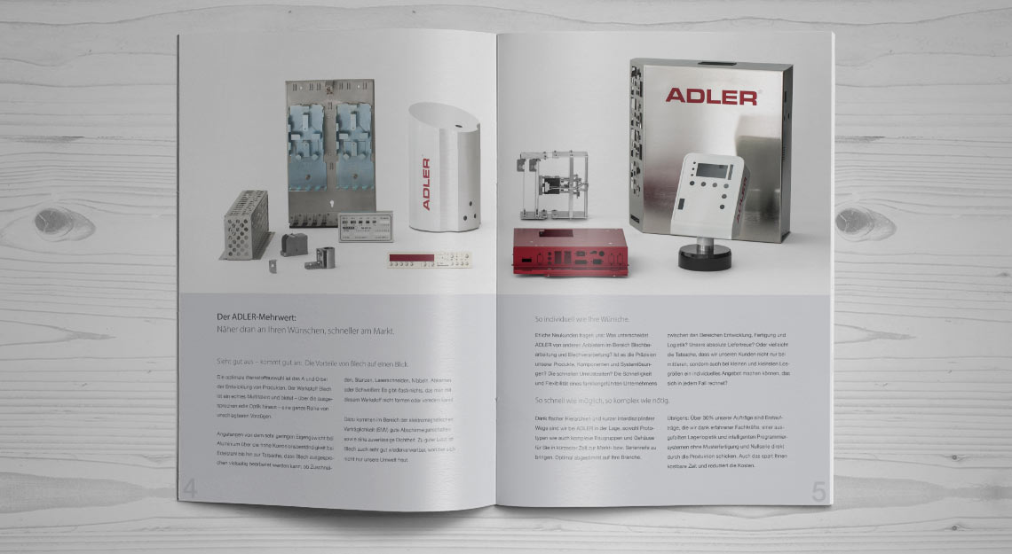 Adler Broschüre Produkte
