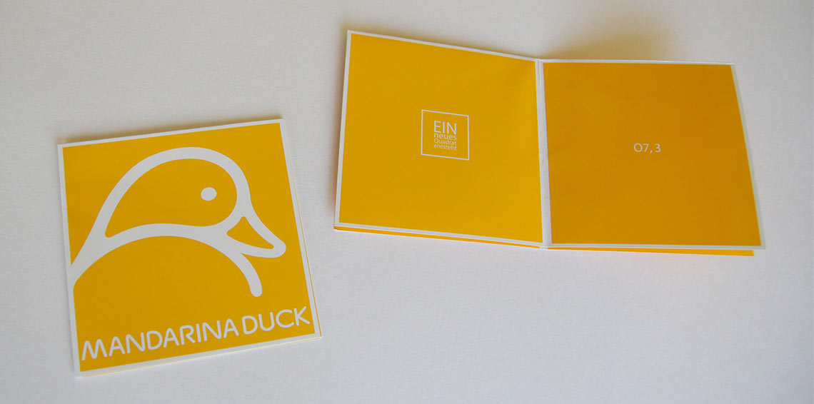 Mandarina Duck Einladungskarte